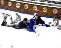 V Snowparku Štrbské Pleso sa včera takto bláznili v snehu juniorskí reprezentanti Česka v atletike.