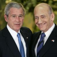 George W. Bush a Ehud Olmert