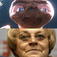 E.T. mimozemšťan a Viera Tomanová.