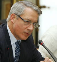 Guvernér francúzskej centrálnej banky Christian Noyer.