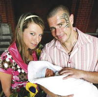 Robert Rosenberg s manželkou a synom.
