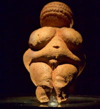 Willendorfská venuša je z kameňa.