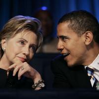 Hillary Clinton a Barack Obama