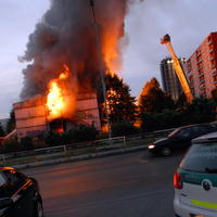 požiar na na Atómovej ulici v Trnave