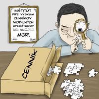 Inštitút pre výskum cenníkov mobilných operátorov. Autor obrázku: Ladislav Laurinčík