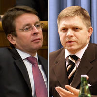 Ivan Mikloš a Robert Fico.