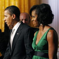 Prezident Barack Obama s manželkou Michelle.