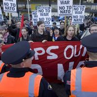 Protest proti summitu NATO