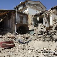 Škody po zemetrasení v Taliansku.