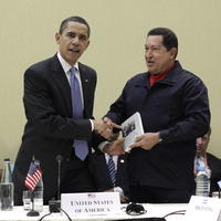 Barack Obama a Hugo Chávez