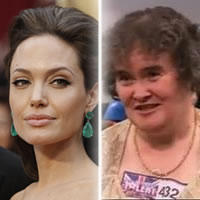 Angelina Jolie a Susan Boyle