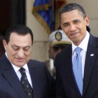 Egyptský prezident Hosni Mubarak a americký prezident Barack Obama