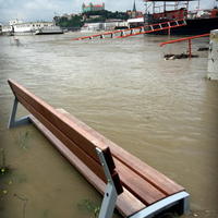 Vo štvrtok bolo zaplavené Tyršovo nábrežie v Bratislave.