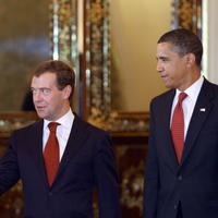 Dimitrij Medvedev a Barack Obama