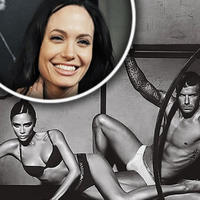 Angelina Jolie (hore), Victoria a David Beckhamovci