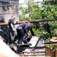Požiar bytoviek v Trnave.