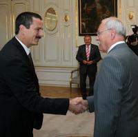 Maďarský veľvyslanec Heizer s prezidentom Gašparovičom
