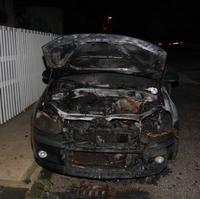 Zhorený VW Golf v Košiciach