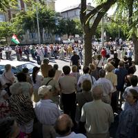 Fórum civilné zomknutie zorganizovalo protest pred slovenskou ambasádou