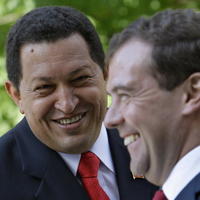 Hugo Chávez a Dmitrij Medvedev