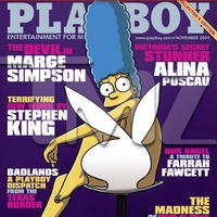 Marge Simpson na obálke Playboya