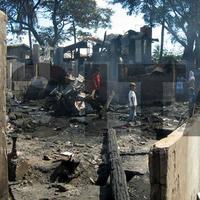 Požiar spálil aj ďalších 60 chudobných domčekov.