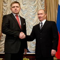 Robert Fico a Vladimír Putin