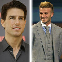 Tom Cruise a David Beckham