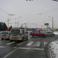 Nehoda na križovatke ulíc Východná - Solivarská v Prešove