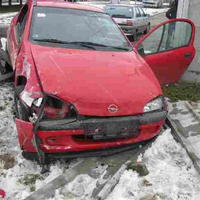 Opel po havárii