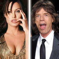 Angelina Jolie a Mick Jagger