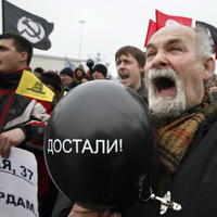 Protesty v Petrohrade