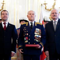 Dmitrij Medvedev, Afanasjevič Zverev a Ivan Gašparovič