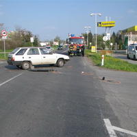 Dopravná nehoda v Lučenci.