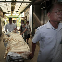 Evakuácia pacientov z nemocnice