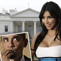 Barack Obama a Kim Kardashian
