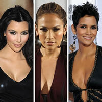 Kim Kardashian, Jennifer Lopez a Halle Berry