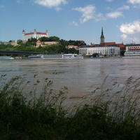 Zvýšená hladina Dunaja v Bratislave