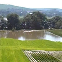 Zvýšená hladina rieky Torysa