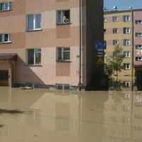 Povodne v poľskom meste Jaslo