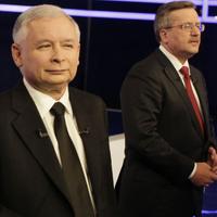 Jaroslaw Kaczyński a Bronislaw Komorowski,