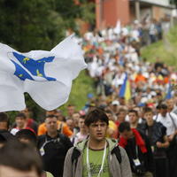 Trojdňový pochod za mier do Srebrenice.