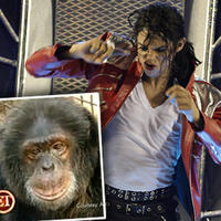 Michael Jackson a jeho šimpanz Bubbles