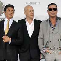 Sylvester Stallone, Bruce Willis a Mickey Rourke