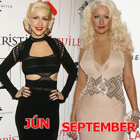 Christina Aguilera pred tromi mesiacmi a teraz