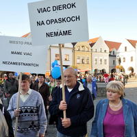 Protestný pochod proti ozdravnému balíčku vlády