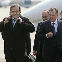 Michel Platini a vicepremiér Boris Kolesnikov