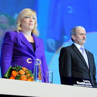 Iveta Radičová a Mikuláš Dzurinda na kongrese SDKÚ