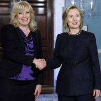 Iveta Radičová a Hillary Clintonová