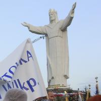 Gigantická socha Ježiša v poľskom Swiebodzine